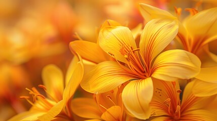 Obraz premium Saffron Yellow: Inspired by the luxurious spice, saffron, this deep, warm yellow shade conveys richness and culinary sophistication, perfect for gourmet branding. 