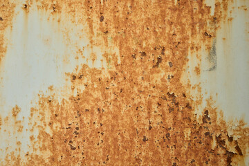 A Rusty Metal Surface Showcasing Its Intricate Textured Patterns Along With Various Colors