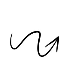 Hand drawn curved doodle chalk arrows 