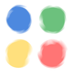 Round Circle Blur Shape Background Set