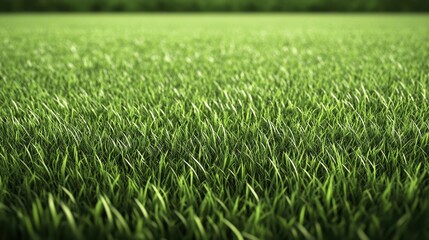 Fototapeta premium A lush, green grass field with vibrant, natural tones, perfect for backgrounds in nature, outdoor, or eco-themed designs. 