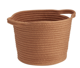 laundry basket orange cut out isolated transparent background