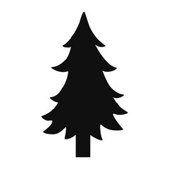 Flat Tree Silhouette