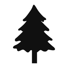 Flat Tree Silhouette