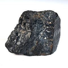 Natural Black Tourmaline Crystal Stone - Raw Gemstone Sample for Healing and Protection