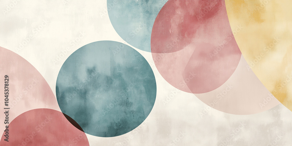 Poster Simple and modern abstract background design with a vintage texture