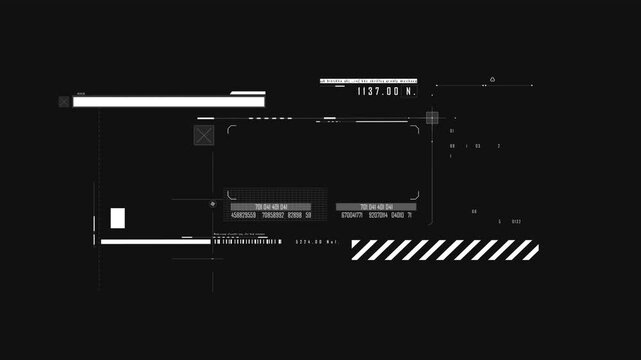 Uncompressed HUD Infographics with transparent background