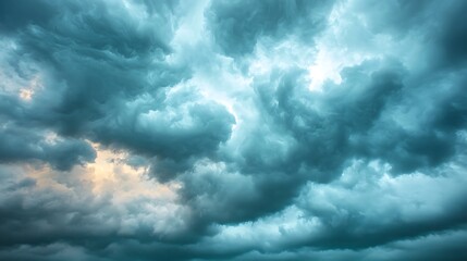Obraz premium Dramatyczne wzory chmur to urzekający pokaz majestatu natury i cudów atmosfery uchwyconych w oszałamiających szczegółach