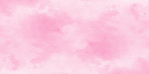 Vector fantasy light red and pink shades watercolor background. Hand drawn vector texture. Pastel color watercolor banner. Aquarelle paint paper textured stain canvas element for text design.	