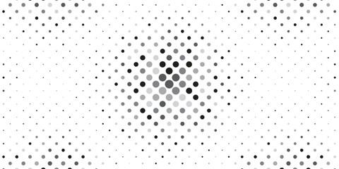 Abstract Dot Halftone Pattern Vector black and white Color Background