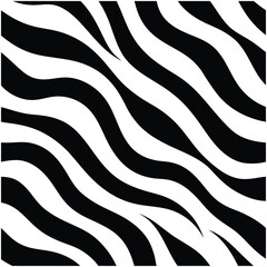 This seamless zebra animal fur pattern vector design is perfect for fashion, textiles, and decor projects. Featuring bold black and white stripes, it adds an exotic touch to any design.