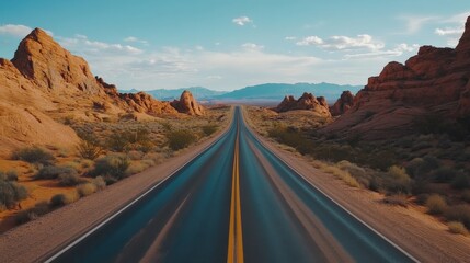 Valley Of Fire. Scenic Road Trip in Nevada, USA. Stunning Desert Formations