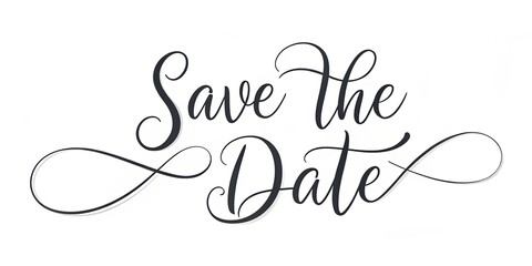 Save the date card design