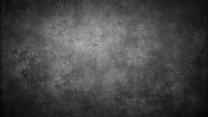 elegant black wall background with vintage distressed grunge texture and dark gray charcoal color paint