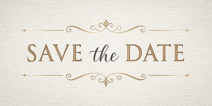 Save the date card design