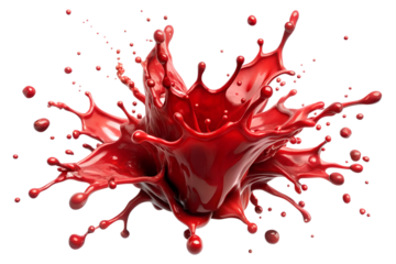 Red Liquid Splatter