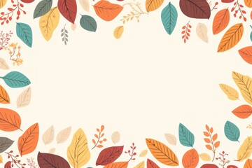 Autumn leaves pattern plant leaf.