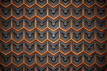 Fototapeta premium geometrical pattern in dark gray, orange, and black colors