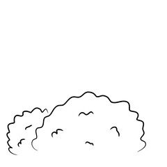 Outline bushes vector