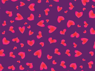 seamless background with hearts