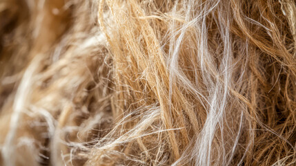 Macro Shot of Natural Bamboo Fibers in Soft Beige Tones