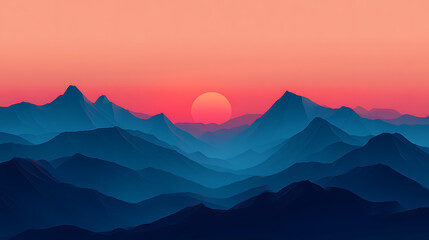 The sunset in the valley, wallpaper, a colorful natural phenomenon that is so beautiful