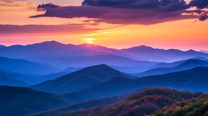 The sunset in the valley, wallpaper, a colorful natural phenomenon that is so beautiful