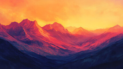 The sunset in the valley, wallpaper, a colorful natural phenomenon that is so beautiful