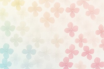 Delicate pastel flower pattern with a soft background, perfect for spring-themed designs and floral projects.