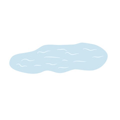 ice water puddle