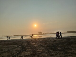 Fototapeta premium sunset on the beach
