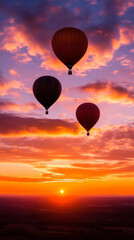 Obraz premium Sunrise Hot Air Balloon Adventure