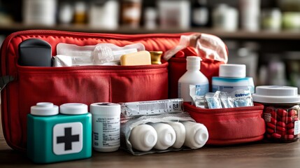 Essential pet first aid kits featuring various components for pet first aid. Emphasizing preparedness and care. Ideal for pet owners and veterinary professionals.