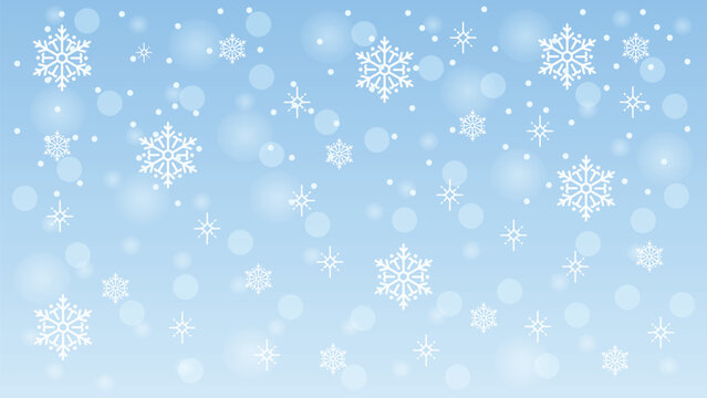 realistic snowfall background vector free