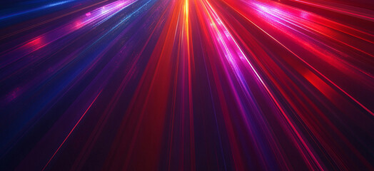 Fototapeta premium Abstract light design, background with dynamic beams and bright colors, creating a feeling of movement and energy in futuristic style, banner, template, music