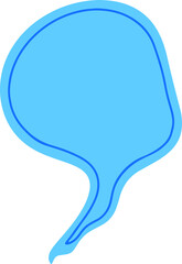 Blue speech baloon