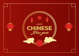 Chines new year celebration banner design vector.