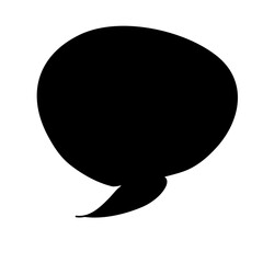 White quote Frame. Fun Talk Thinking idea Balloon