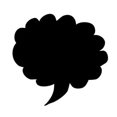 White quote Frame. Fun Talk Thinking idea Balloon