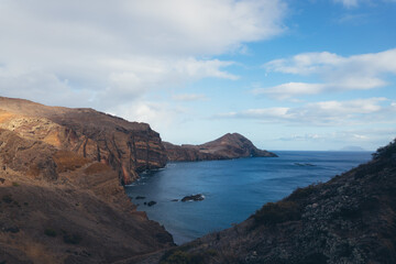 Fototapeta premium Coastal Cliffs and Azure Sea