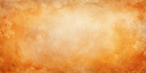 Obraz premium textured watercolor background in vintage beige and orange hues