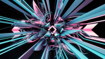 a mesmerizing 3d abstract background that seamless