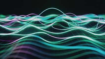 abstract line blue background