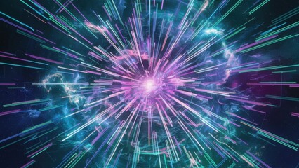 abstract fractal burst