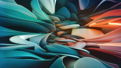 abstract background with waves