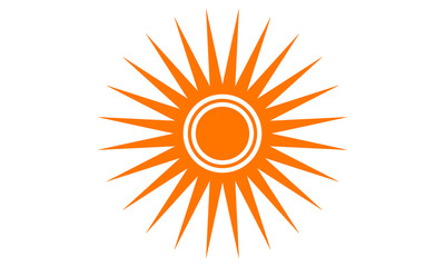 abstract sun icon vector