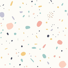  Illustration seamless pattern of Hand Drawn Confetti Style