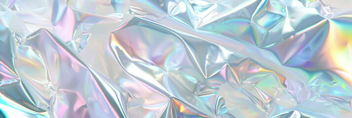 Iridescent holographic foil texture for modern abstract design