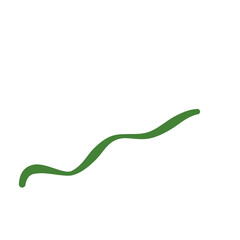green wavy line