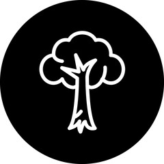 Tree vector icon style